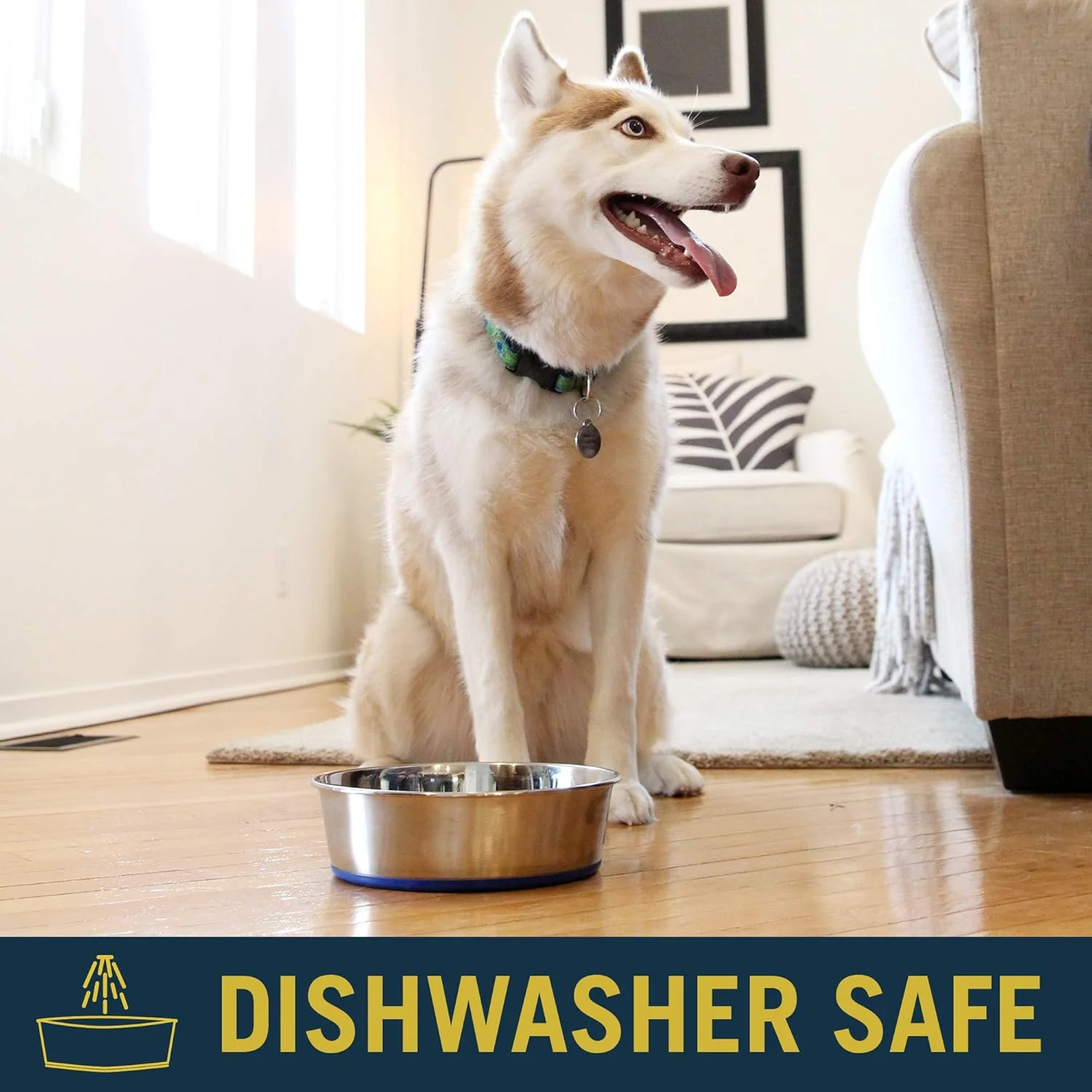 OurPet's DuraPet Premium Dishwasher Safe Stainless Steel Dog Bowl for Food or Water [Multiple Sizes for Small to Large Dogs] in Traditional or Wide Base Design - Image 5