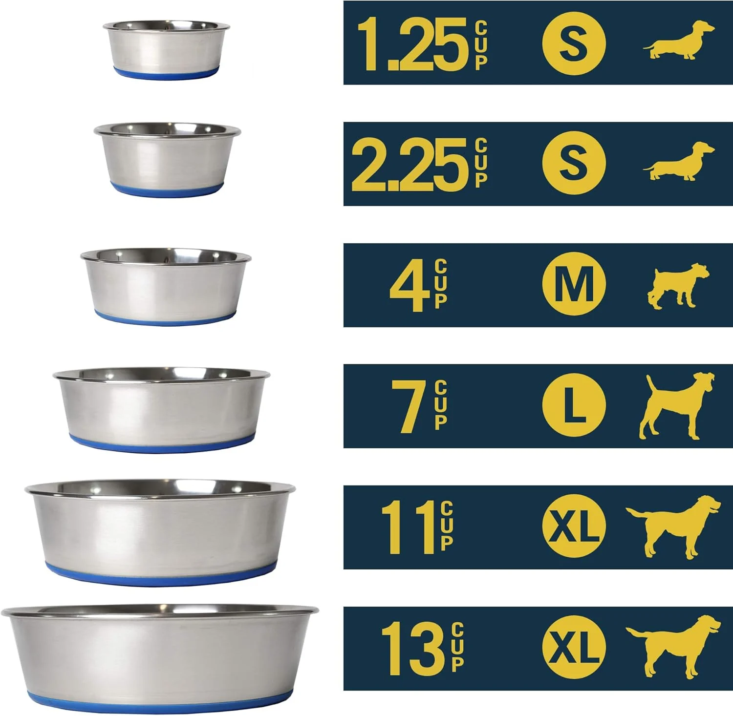 OurPet's DuraPet Premium Dishwasher Safe Stainless Steel Dog Bowl for Food or Water [Multiple Sizes for Small to Large Dogs] in Traditional or Wide Base Design - Image 6