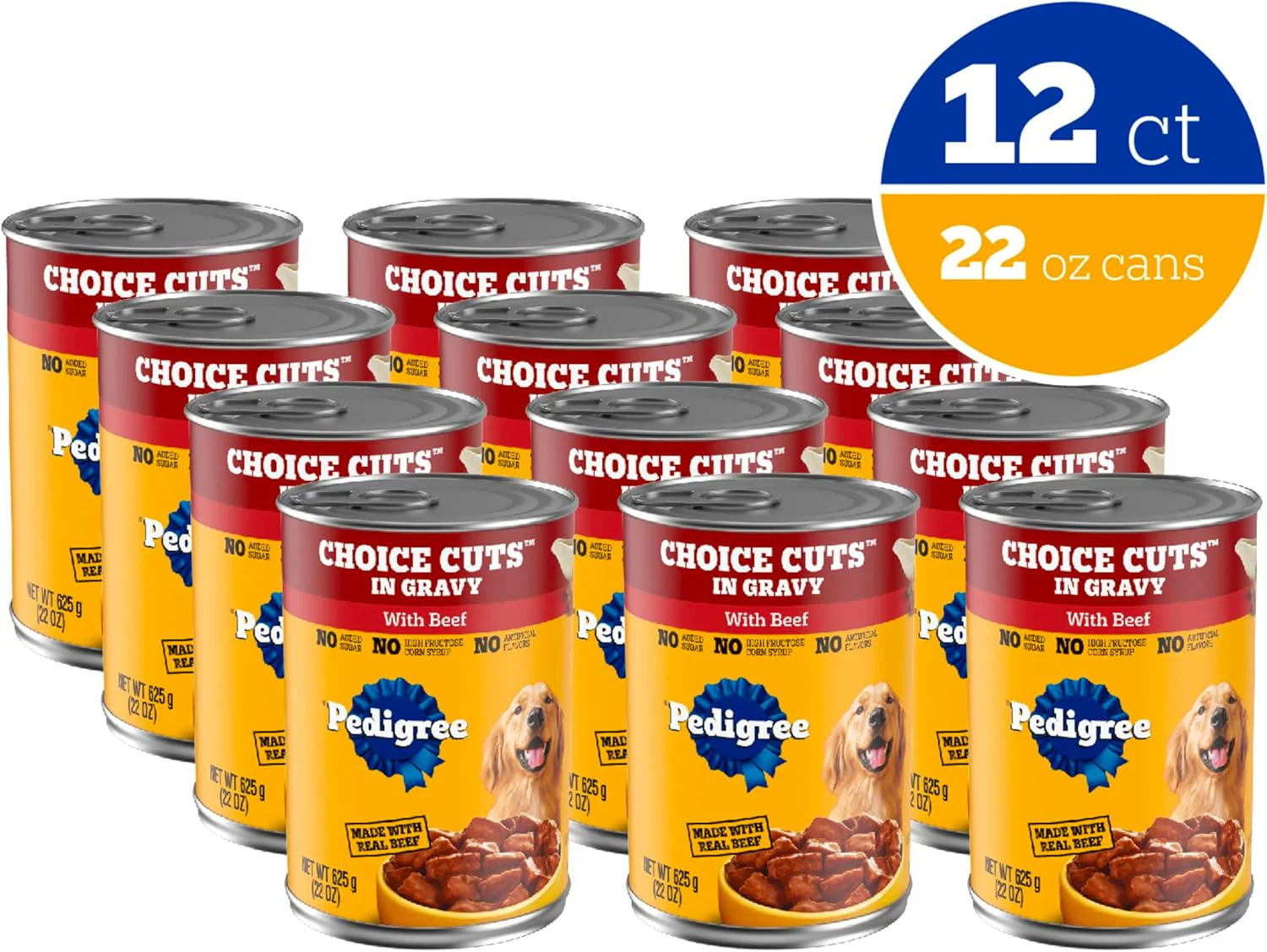 Pedigree Choice Cuts In Gravy Adult Canned Soft Wet Dog Food With Beef, 22 oz. Cans EA - Image 13