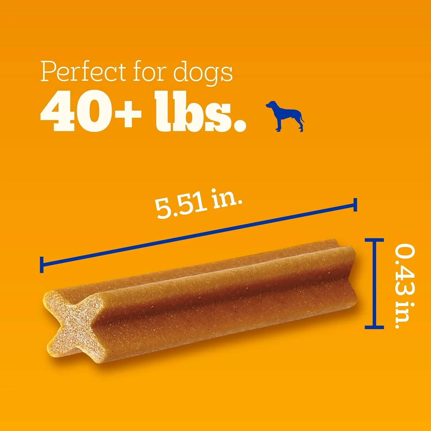 Pedigree Dentastix Large Breed Dog Treats, Original Flavor, 1.66 lb. Bag (32 Treats) - Image 5