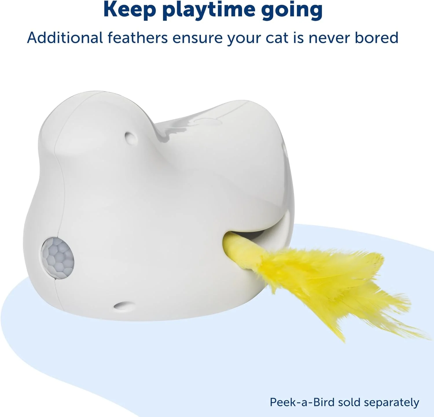 Peek-A-Bird Cat Toy Replacement Feathers – 2 Pack Refill Parts – Interactive Teaser Toy for Indoor Cats - Image 5