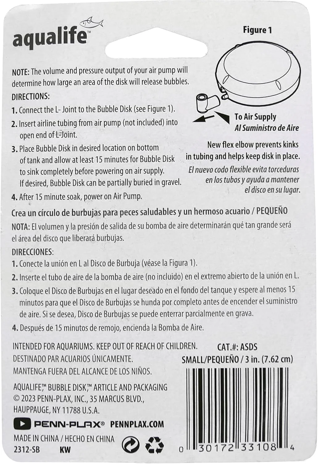 Penn-Plax Aquarium Bubble Disk Aerator - Air Pump Accessories – For Fish Tanks - Image 7