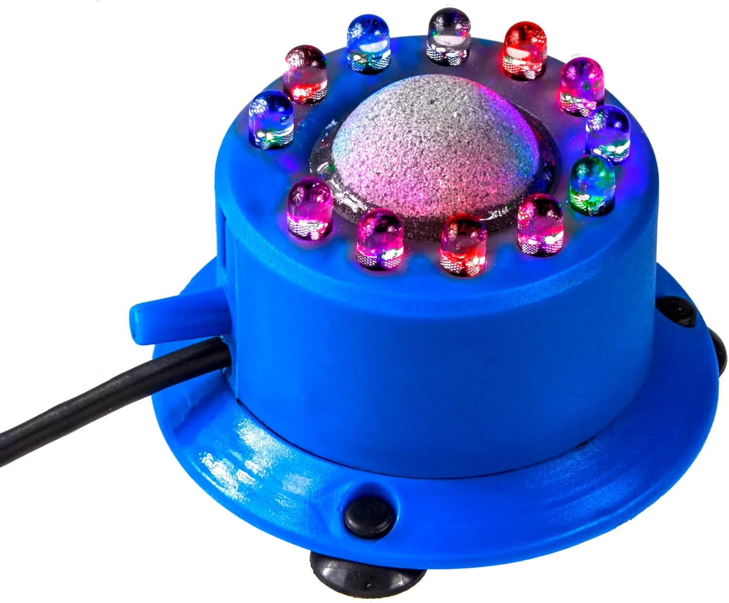 Penn-Plax Cascade Multi-Colored Rainbow LED Air Stone – Great Bubbler for Freshwater & Saltwater Aquariums – 2.5” Diameter - Image 6