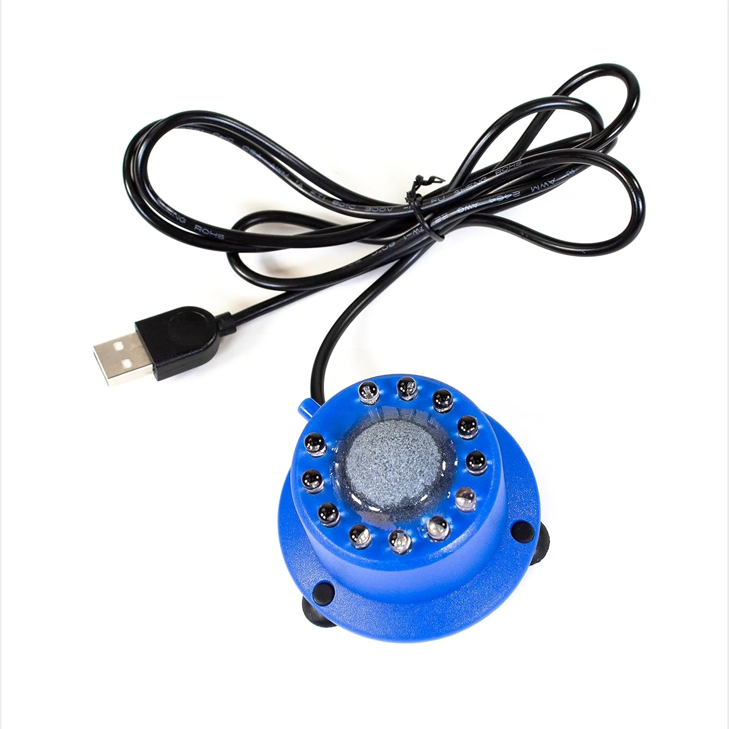 Penn-Plax Cascade Multi-Colored Rainbow LED Air Stone – Great Bubbler for Freshwater & Saltwater Aquariums – 2.5” Diameter - Image 7
