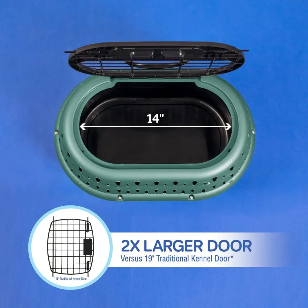 Petmate Dog Crates for Small Dogs & Cat Carriers, One-Door Plastic Pet Kennel, Front Loading, Made in USA - Image 5