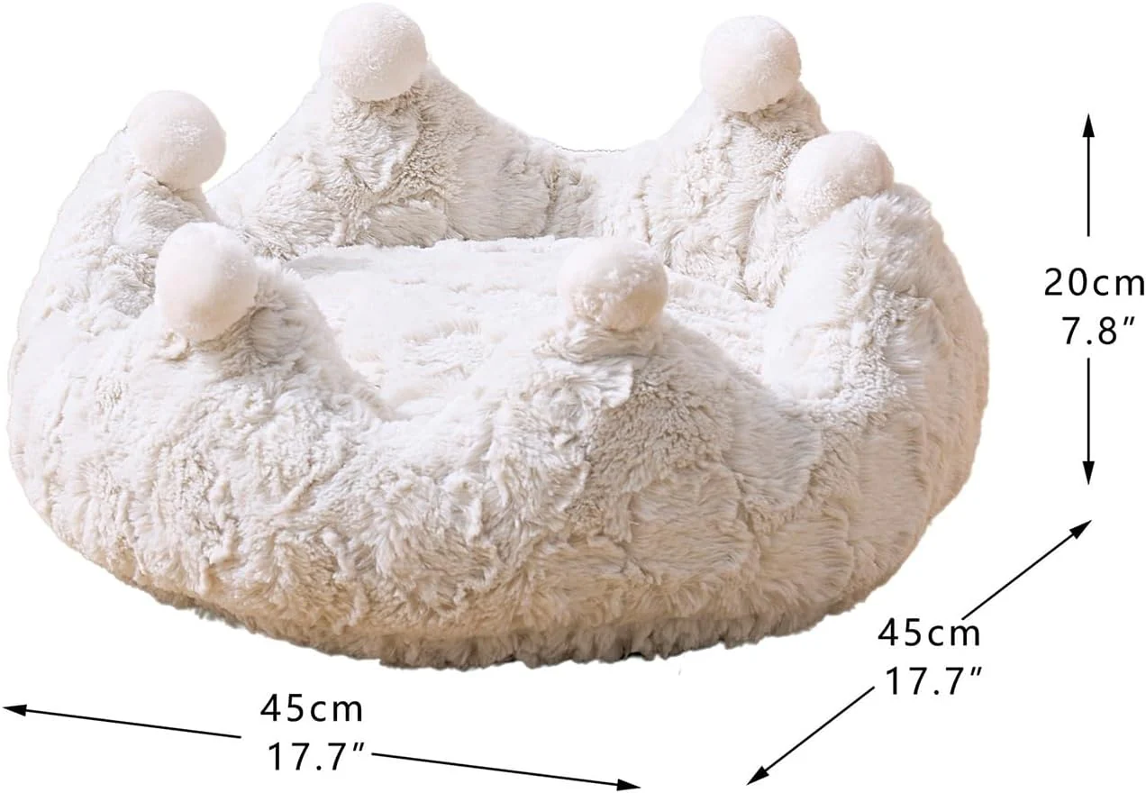 PetPals Rose Crown DIY Anxiety-Soothing Cat Bed Made with a Soft Plush Material - Image 2