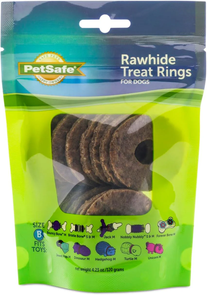 PetSafe® Natural Rawhide Treat Ring Refills, Replacement Treats Busy Buddy Treat Ring Holding Toys - Image 7
