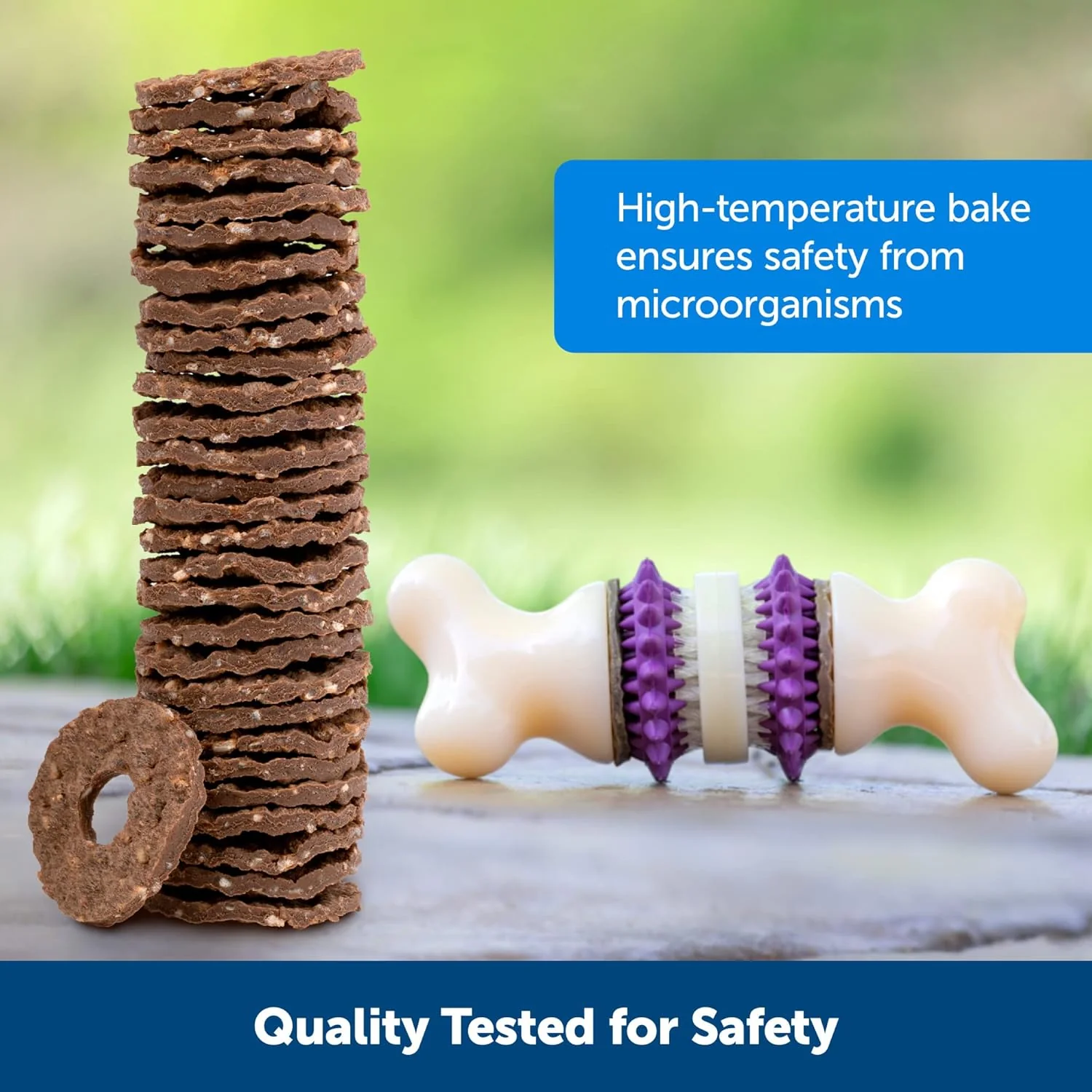 PetSafe® Rawhide Treat Ring Refills, Variety Pack, Original Rawhide and Peanut Butter Flavor, Replacement Treats Busy Buddy Treat Ring Holding Toys - Image 3
