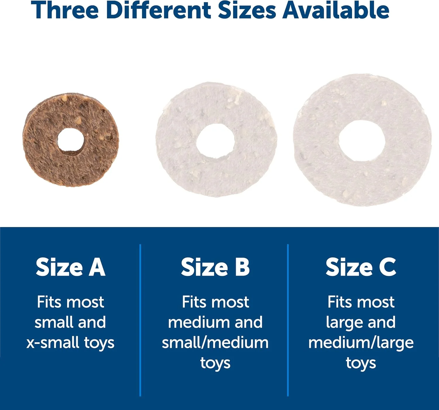 PetSafe® Rawhide Treat Ring Refills, Variety Pack, Original Rawhide and Peanut Butter Flavor, Replacement Treats Busy Buddy Treat Ring Holding Toys - Image 6
