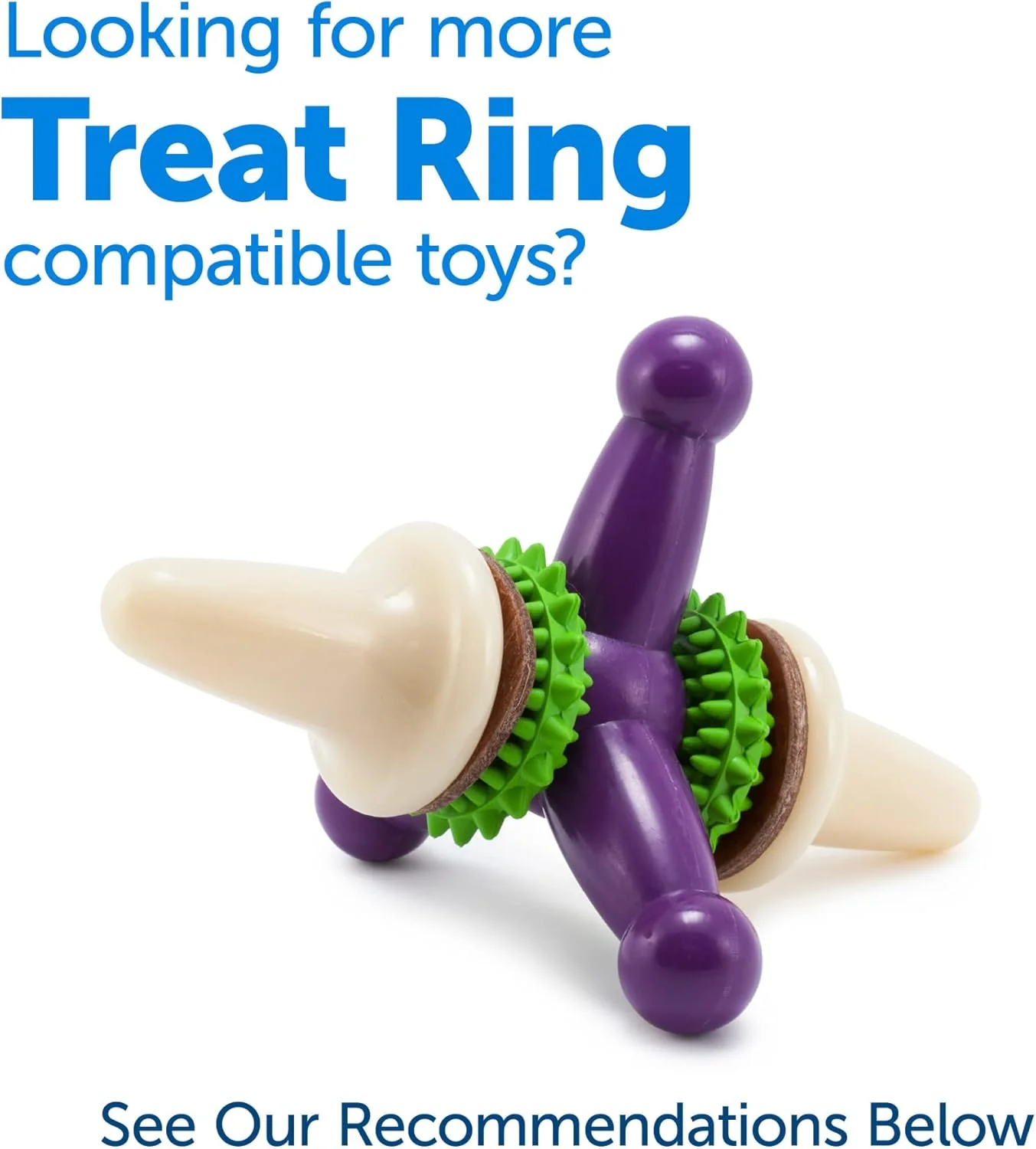 PetSafe® Rawhide Treat Ring Refills, Variety Pack, Original Rawhide and Peanut Butter Flavor, Replacement Treats Busy Buddy Treat Ring Holding Toys - Image 7