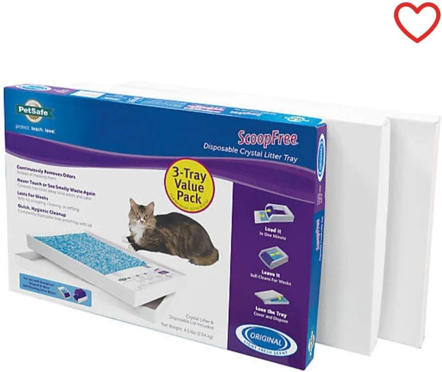 PetSafe 3 Pack Scoopfree Litter Tray Premium Blue Crystals - Image 3