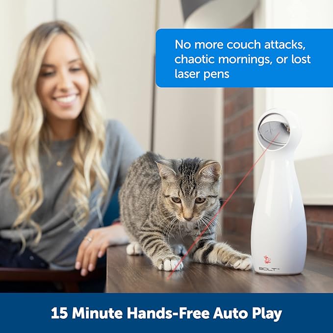 PetSafe Bolt Automatic, Interactive Laser Cat Toy - Adjustable Laser with Random Patterns - Image 4