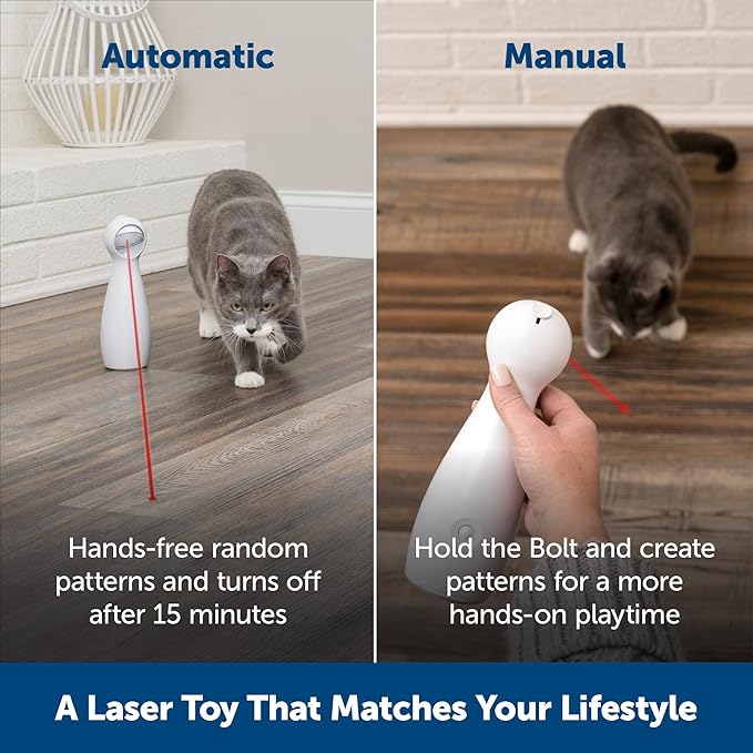 PetSafe Bolt Automatic, Interactive Laser Cat Toy - Adjustable Laser with Random Patterns - Image 7