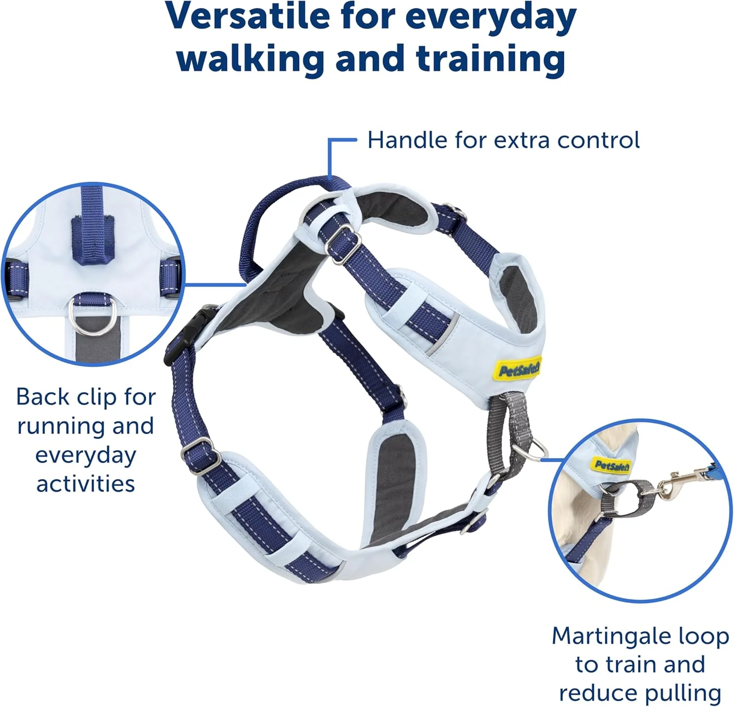 PetSafe Easy Walk Comfort No-Pull Dog Harness Full-Body Padding - Better Walks on The First Use - 5 Points of Adjustment , Blue - Image 4