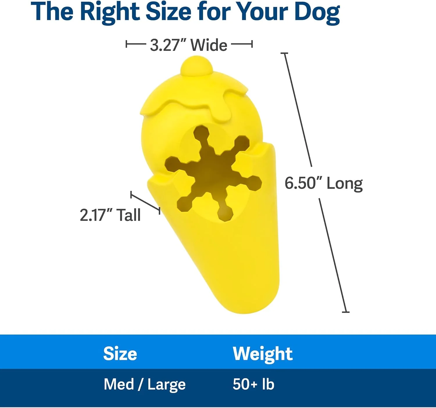 PetSafe Frosty Cone Dog Toys – Fill and Freeze Treat Holding Chew Toy – BPA Free Rubber – French Vanilla Scented – Interactive Pet Puzzle for Boredom or Separation Anxiety - Image 6