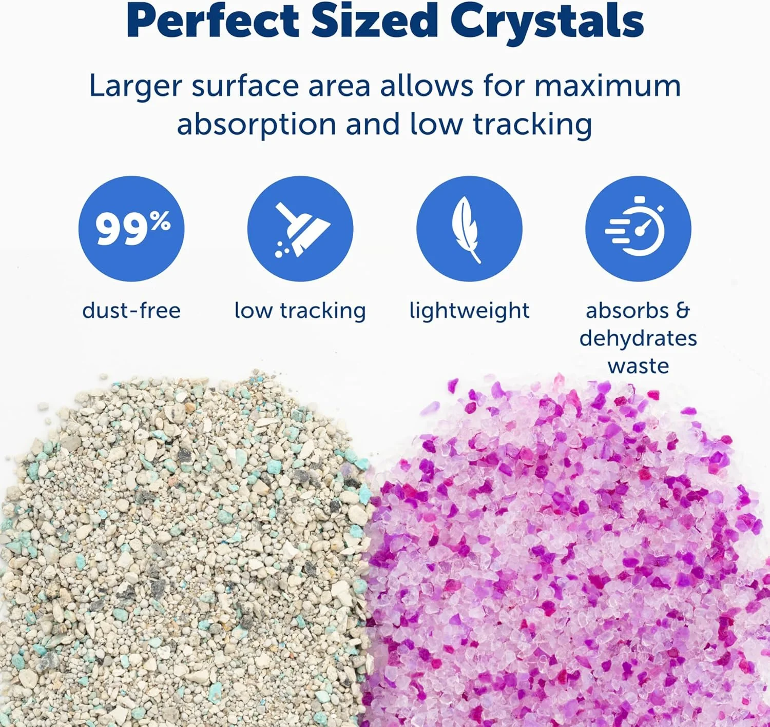 PetSafe ScoopFree Odor Control Crystal Cat Litter, Lavender Scent, 8 Lb Bag - Image 3