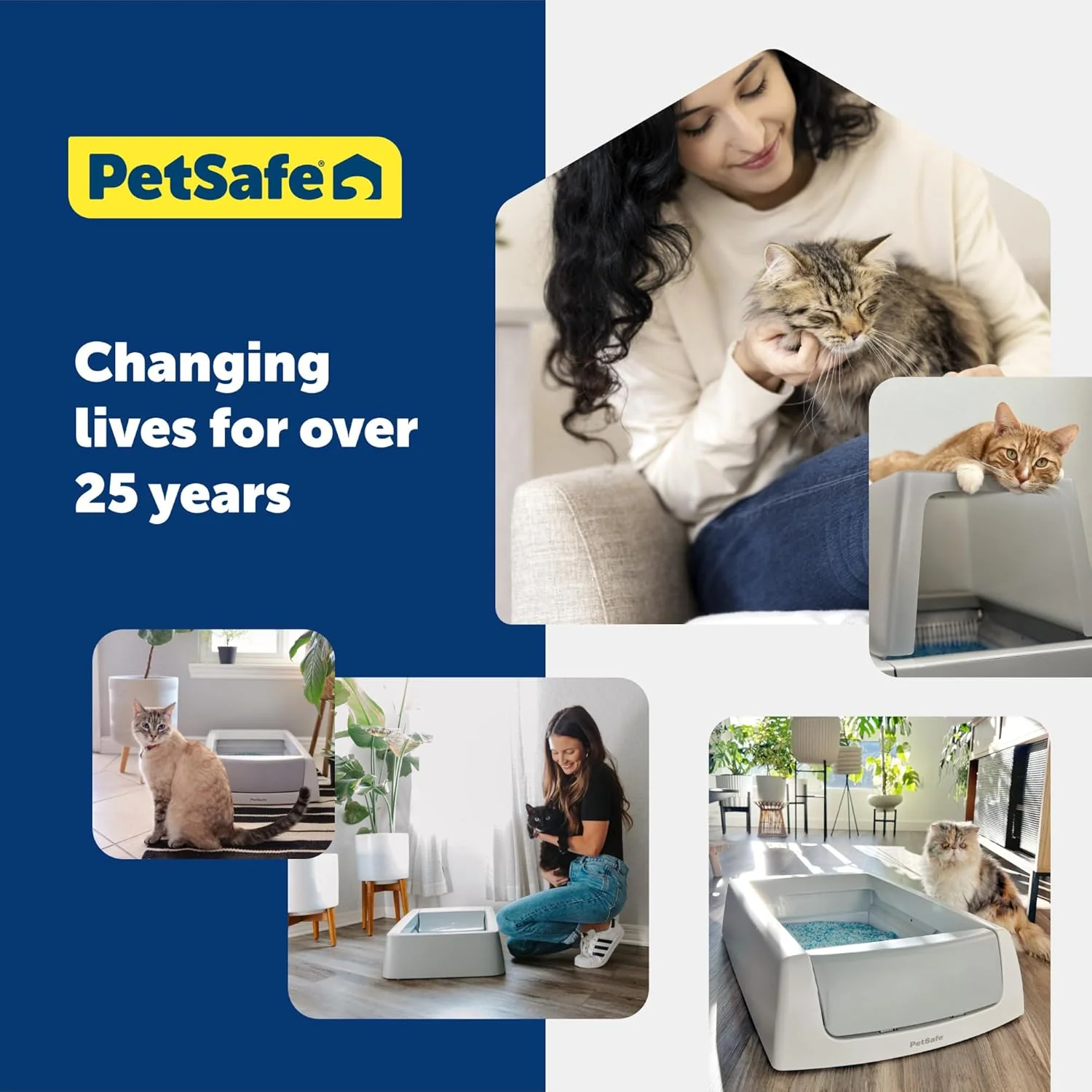 PetSafe ScoopFree Odor Control Crystal Cat Litter, Lavender Scent, 8 Lb Bag - Image 6