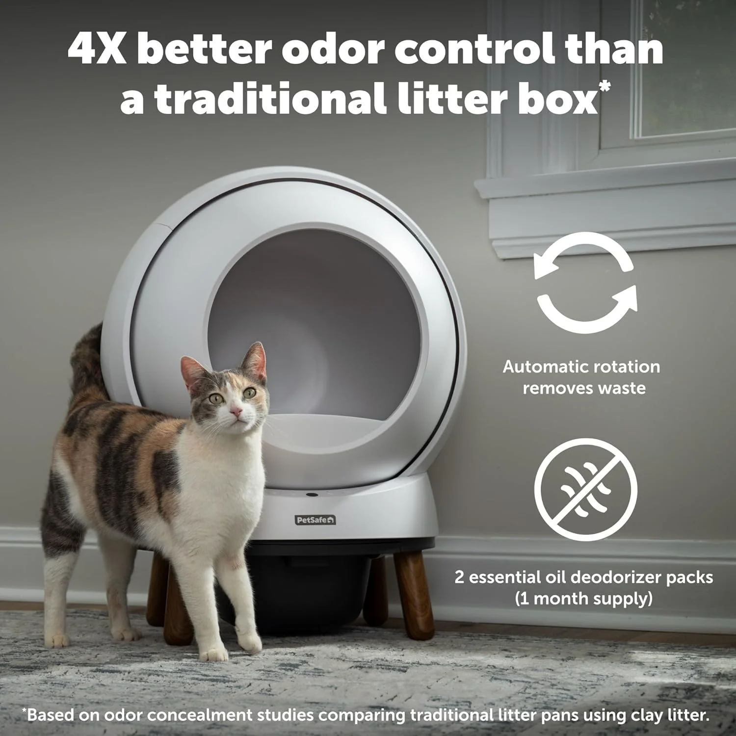 PetSafe ScoopFree SmartSpin Self-Cleaning Cat Litter Box - Advanced Odor Control Technology, App Controlled with Health Monitoring - Image 3