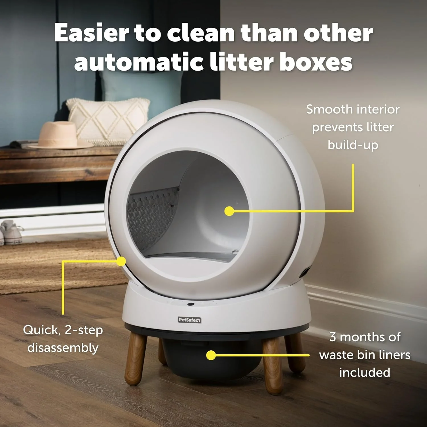 PetSafe ScoopFree SmartSpin Self-Cleaning Cat Litter Box - Advanced Odor Control Technology, App Controlled with Health Monitoring - Image 5