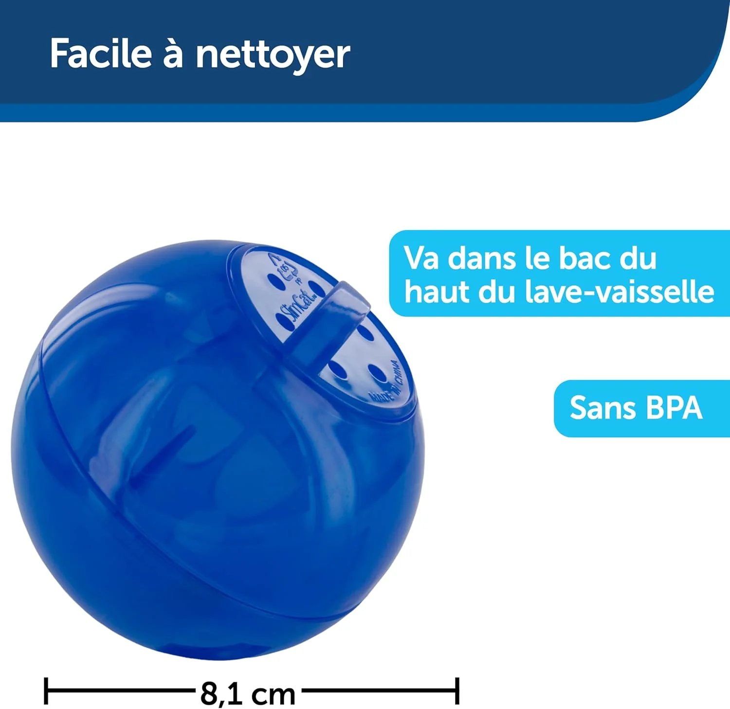 PetSafe SlimCat Interactive Feeder - Combines Play with Mealtime - Adjustable Portions - BPA-Free Plastic - Slow Feeder for Digestion - Lightweight, Dishwasher-Safe Toy - Image 3