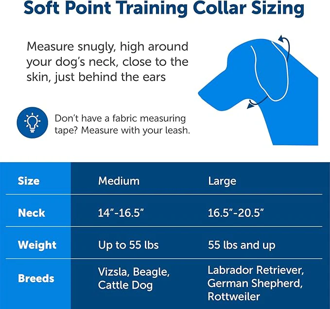 PetSafe Soft Point Training Collar - Helps Stop Pulling - Safer Than Prong or Choke Collars - Teaches Better Leash Manners - No Pull Training Collar with Rubber Points for Dogs - Medium - Image 3