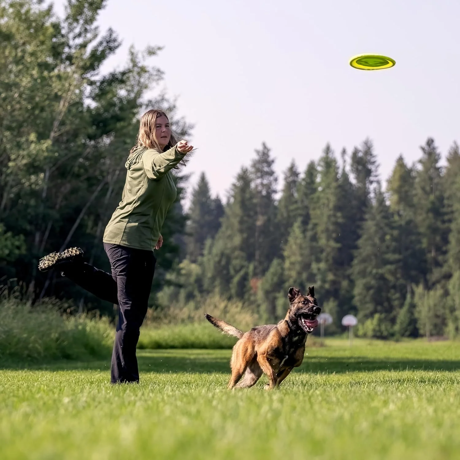 Playology Hound2O Outdoor Dog Toys Reflective Flyer | Durable Pet Toys for Medium and Large Dogs | Water-Resistant Dog Frisbee - Image 3