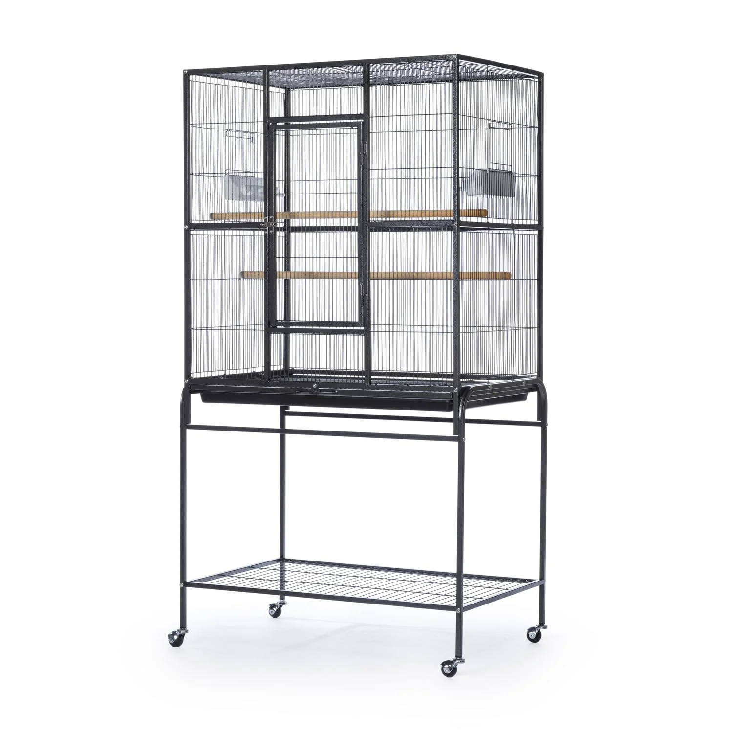 Prevue Pet Products Wrought Iron Flight Cage with Stand, Black Hammertone - Image 2