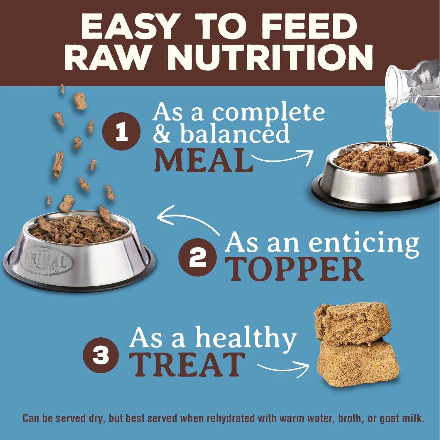 Primal Freeze Dried Raw Cat Food Nuggets Rabbit, Complete & Balanced Meal or Topper, Premium, Healthy, Grain Free, High Protein Raw Cat Food with Probiotics - Image 8
