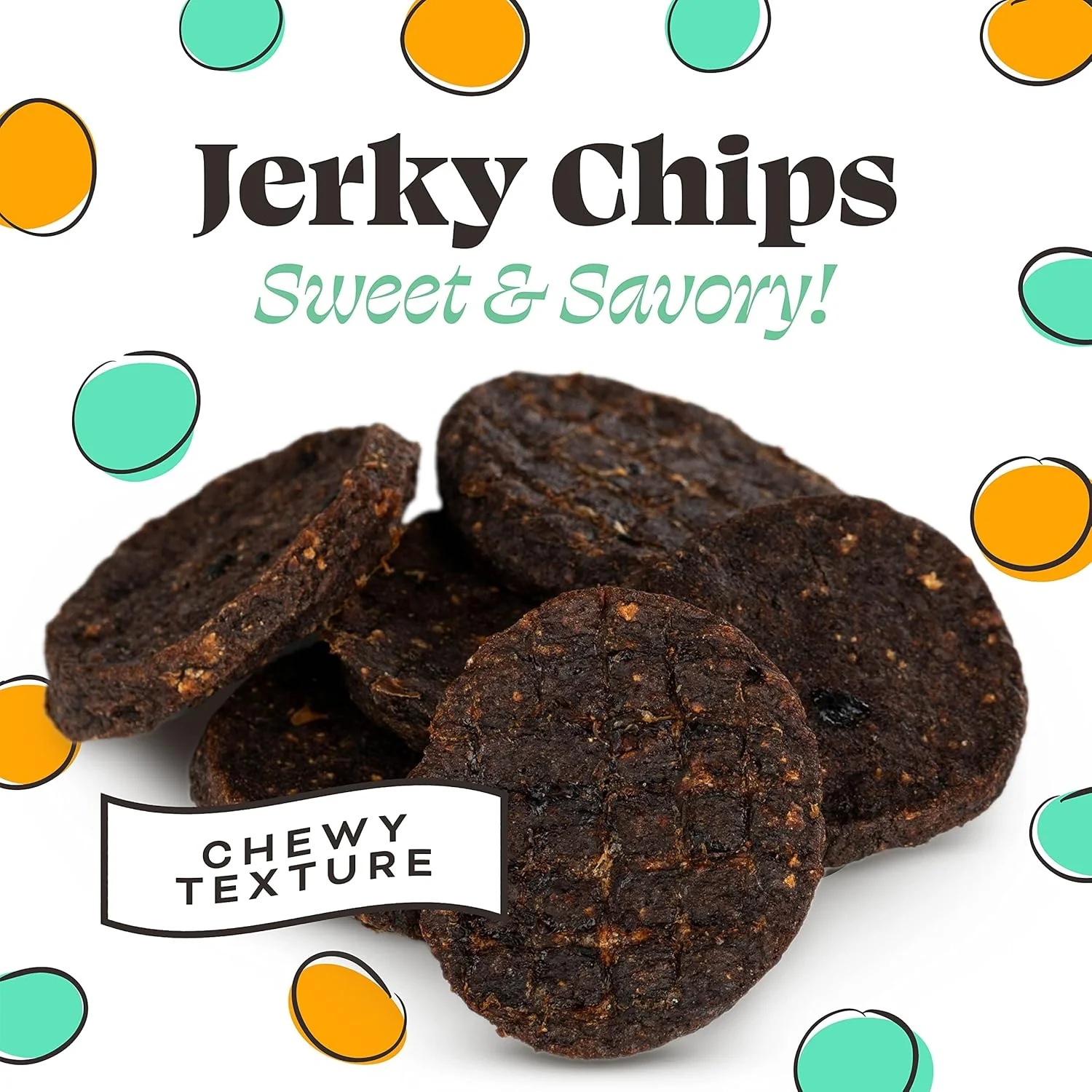 Primal Beef Jerky Dog Treats Made with Beef Bone Broth, FriendChips Matter Chewy Dog Treat - Image 2