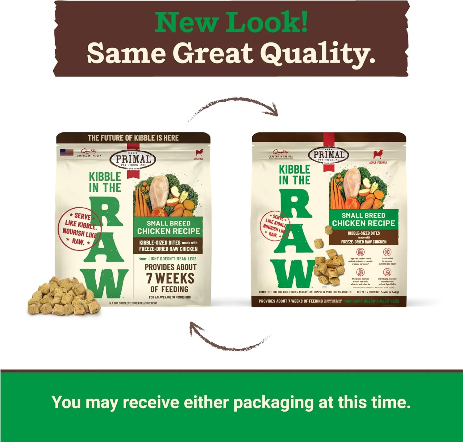 Primal Kibble in The Raw, Freeze Dried Dog Food, Small Breed Recipe, Scoop & Serve, Made with Raw Protein, Whole Ingredient Nutrition, Crafted in The USA, Dry Dog Food - Image 9