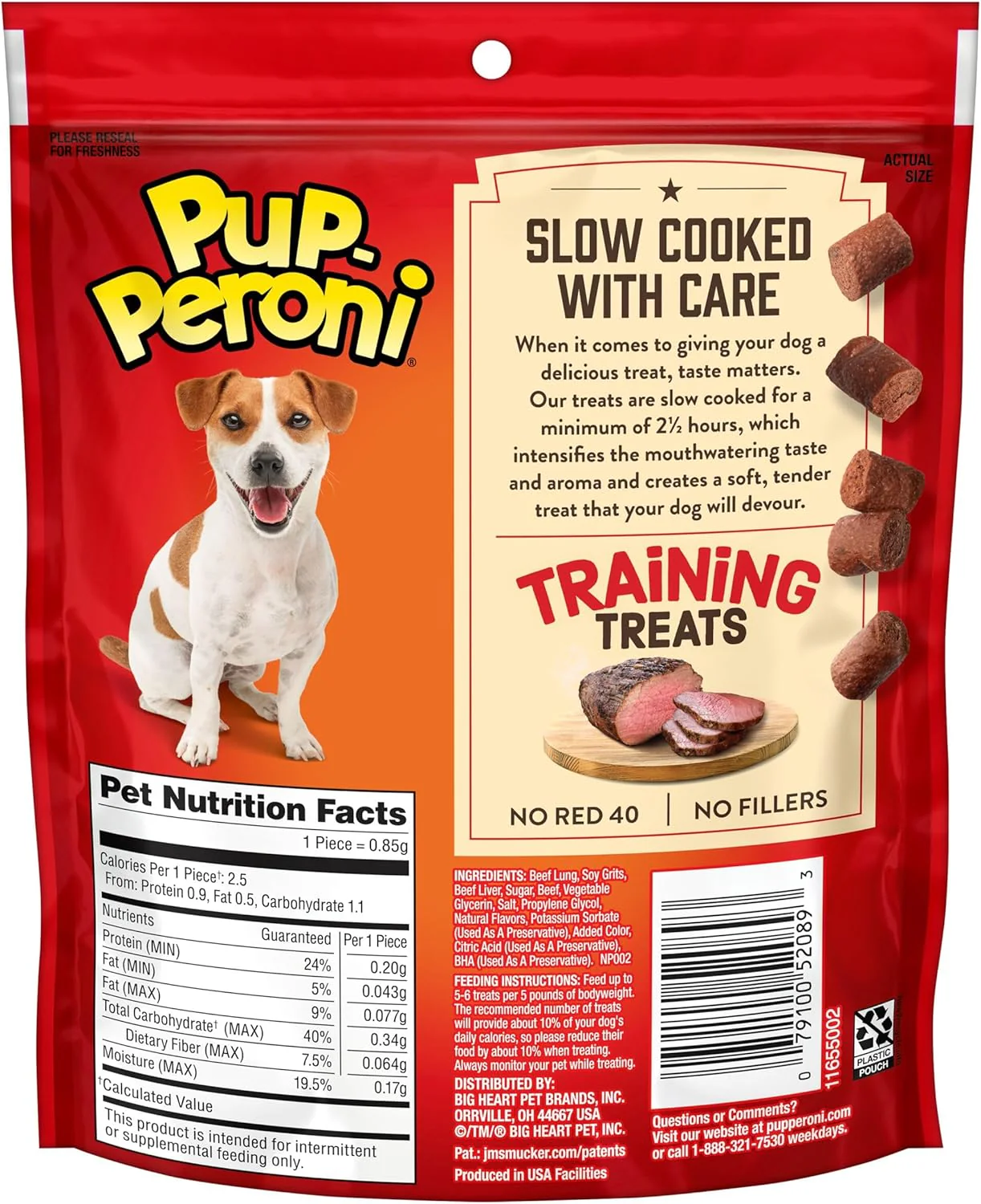 Pup-Peroni Training Dog Treats, Original Beef Flavor Made with Real Beef, Bite Size Rewards - Image 2