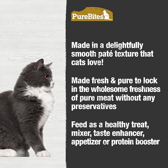 PureBites 100% Pure Chicken & Pumpkin Pate Cat Food Topper Treat - Image 6