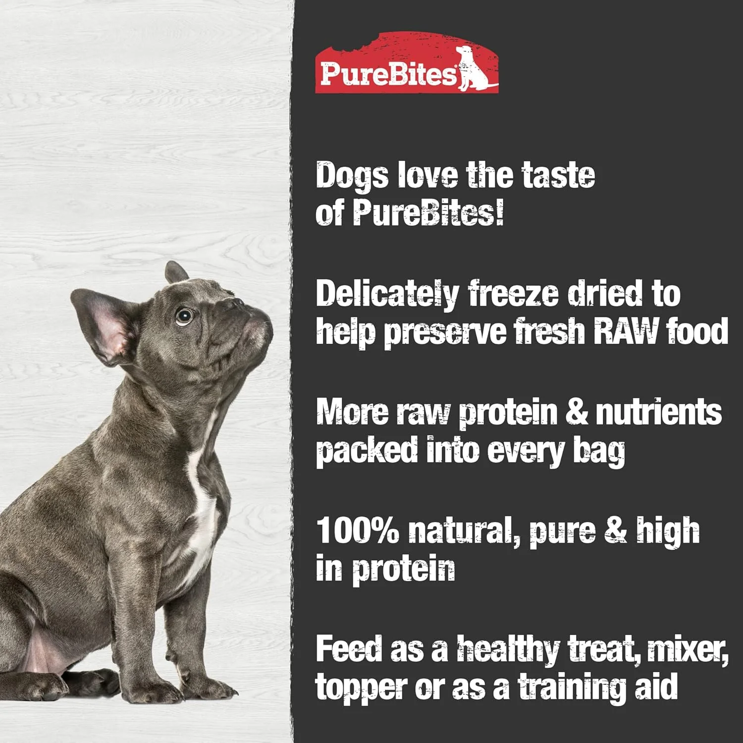 PureBites Chicken Freeze Dried Dog Treats, 1 Ingredient, Made in USA - Image 5