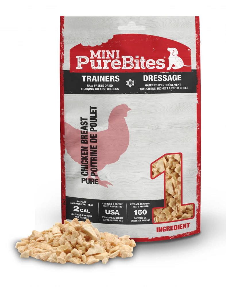 PureBites Mini Chicken Freeze Dried Dog Treats, 1 Ingredient, Made in USA - Image 9