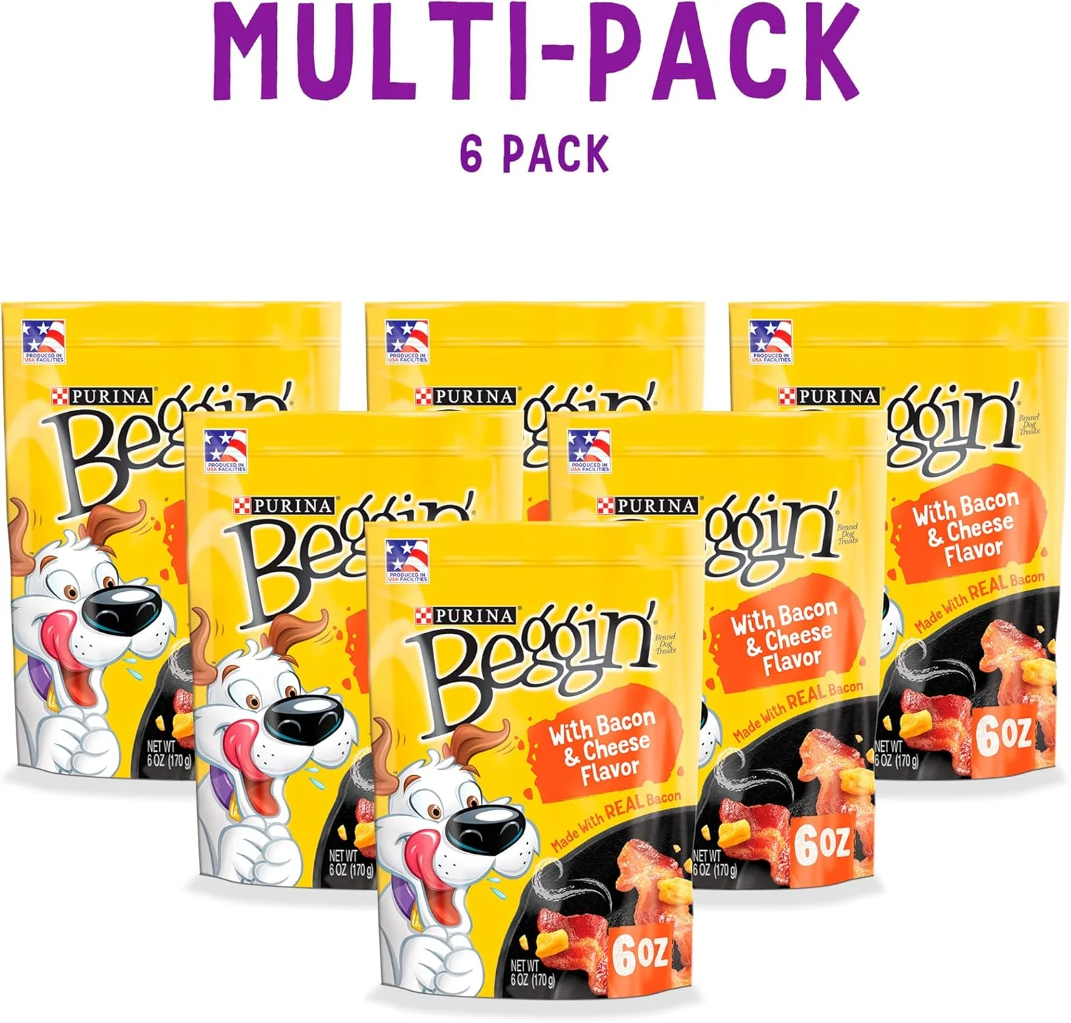 Purina Beggin' Strips With Real Meat Dog Training Treats With Bacon and Cheese Flavors - 6 Ounce - Image 2