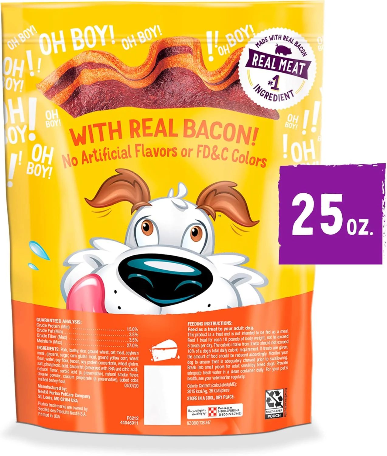 Purina Beggin' Strips With Real Meat Dog Training Treats With Bacon and Cheese Flavors - 25 oz. Pouch - Image 6