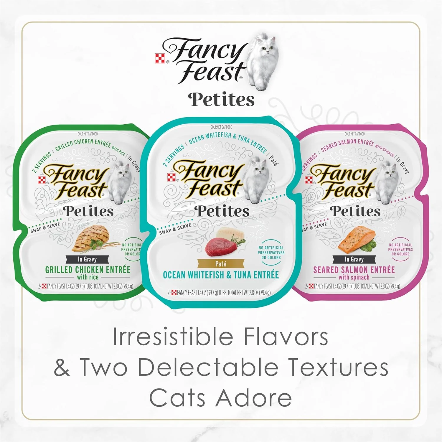 Purina Fancy Feast Gourmet Gravy Wet Cat Food, Petites Turkey & Sweet Potato Entree - (Pack of 12) 2.8 oz. Tubs - Image 7