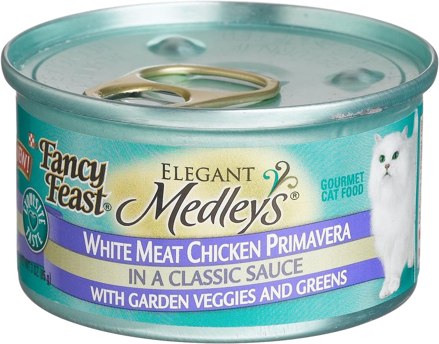 Purina Fancy Feast Medleys White Meat Chicken Primavera With Tomatoes, Carrots and Spinach in a Silky Broth - (Pack of 24) 3 oz. Cans - Image 3