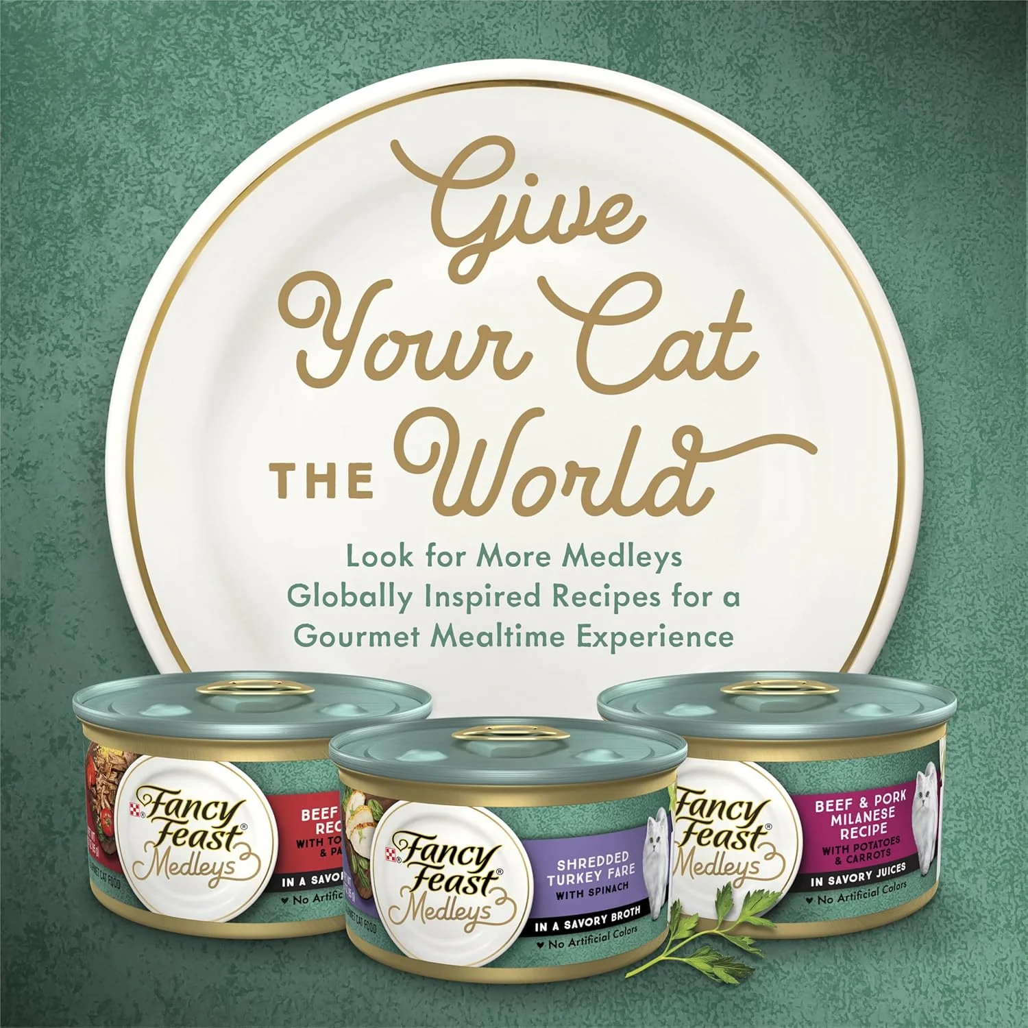 Purina Fancy Feast Wet Cat Food Medleys Florentine Wet Cat Food Variety Pack - (2 Packs of 12) 3 oz. Cans - Image 8