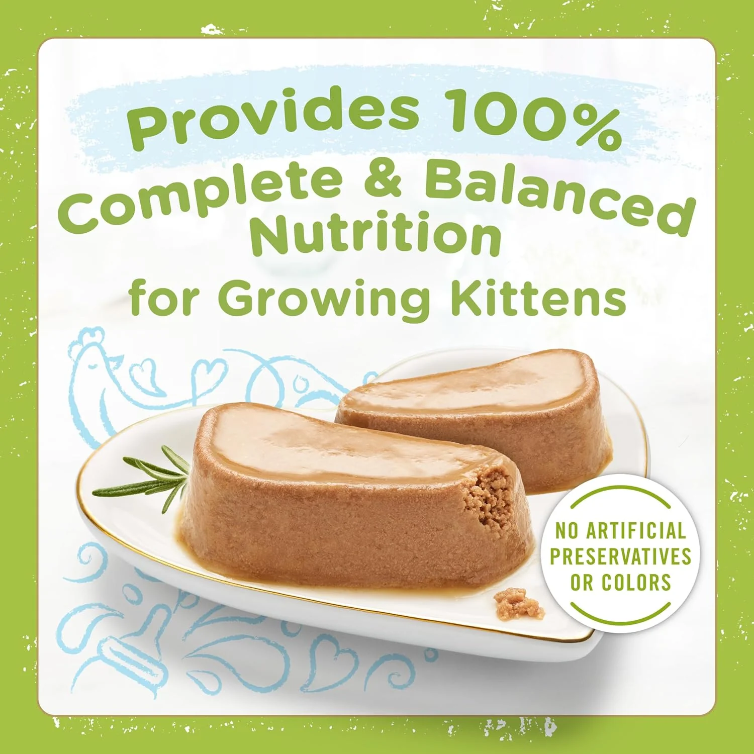 Purina Fancy Feast Petites Tender Chicken Entree Pate Gourmet Wet Kitten Food - (Pack of 12) 2.8 oz. Tubs - Image 2