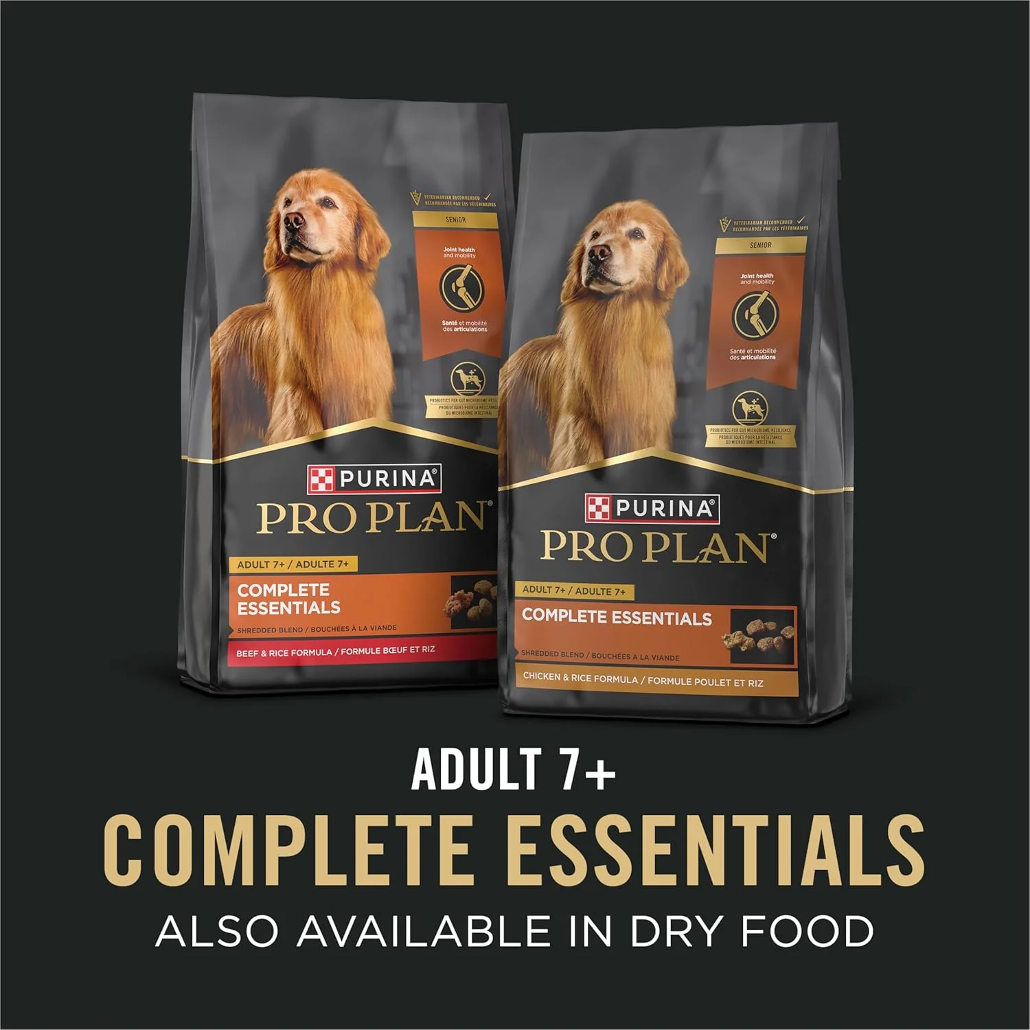 Purina Pro Plan 7+ Beef & Rice Morsels in Gravy Senior Dog Food - Image 7