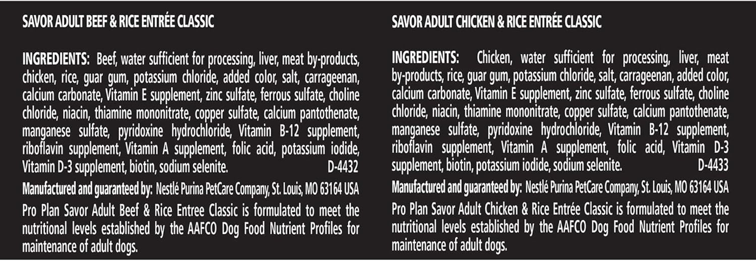 Purina Pro Plan Complete Essentials Wet Dog Food Chicken and Rice Entree and Beef and Rice Entree Variety Pack - Image 3
