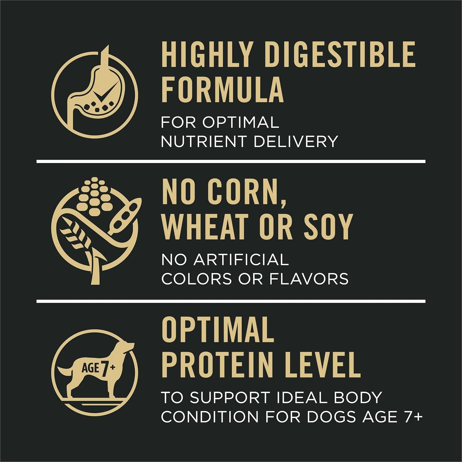 Purina Pro Plan Senior Sensitive Skin & Stomach Salmon & Rice Dry Dog Food – 24 lb Bag - Image 6
