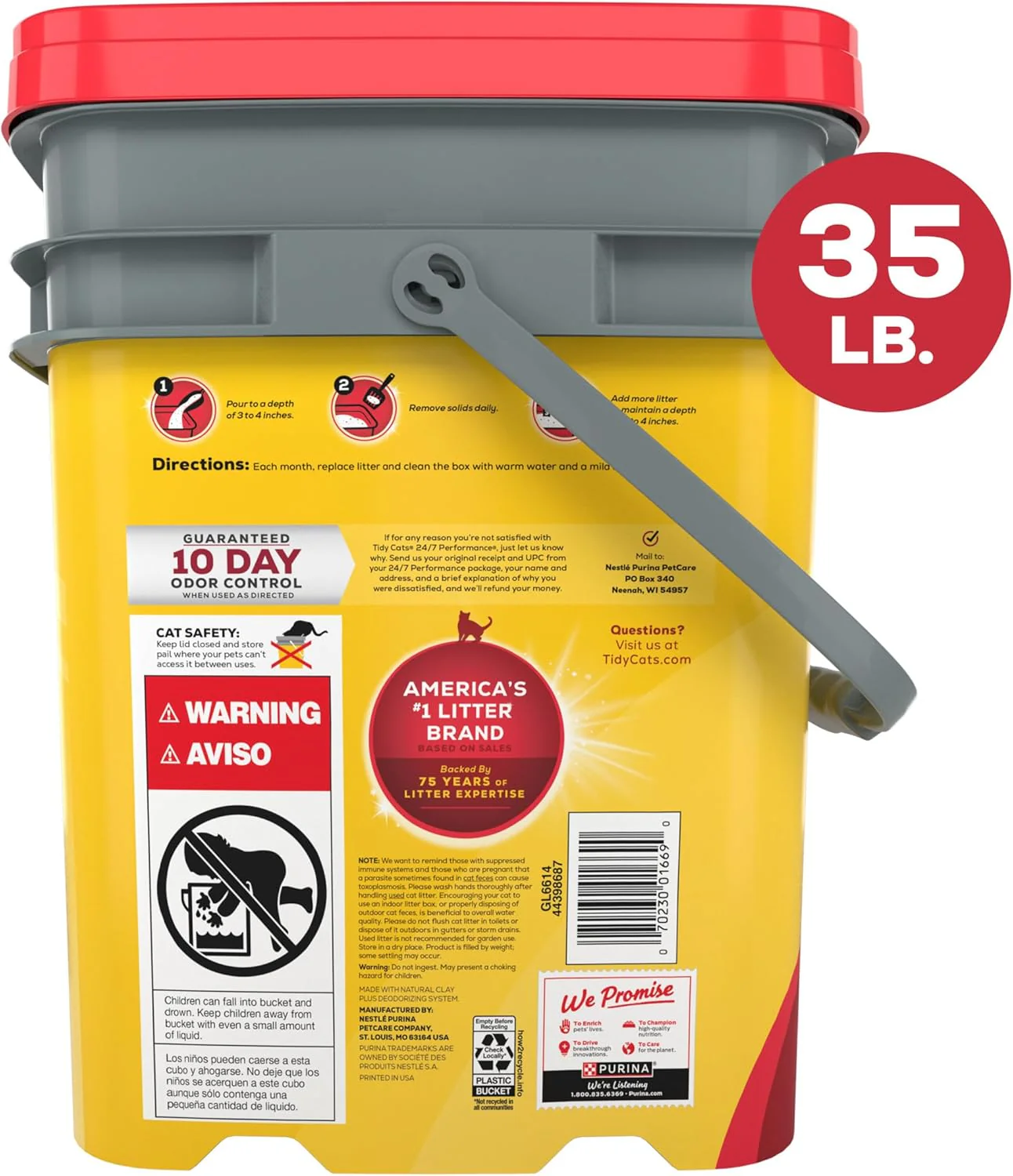 Tidy Cats Non Clumping 24/7 Performance Multi Cat Litter, 40 lbs. - Image 5