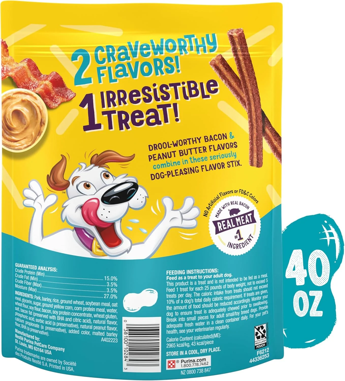 Purina Beggin'’ Flavor Stix with Bacon and Peanut Butter Flavor Dog Chew Stix - Image 6