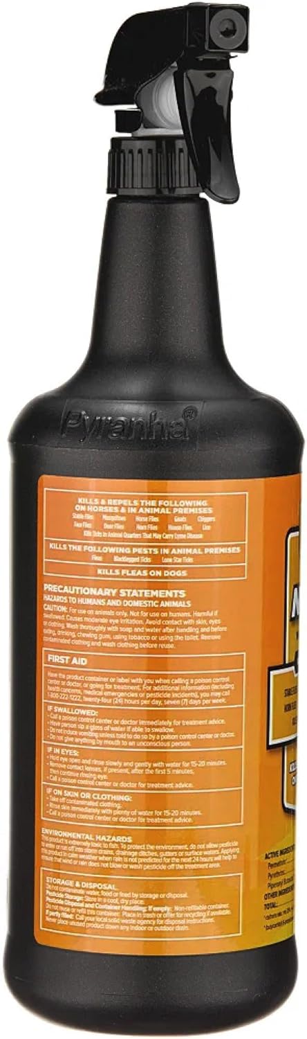 Pyranha Nulli-Fly Horse Fly Spray – Water-Based, 32 oz - Image 2
