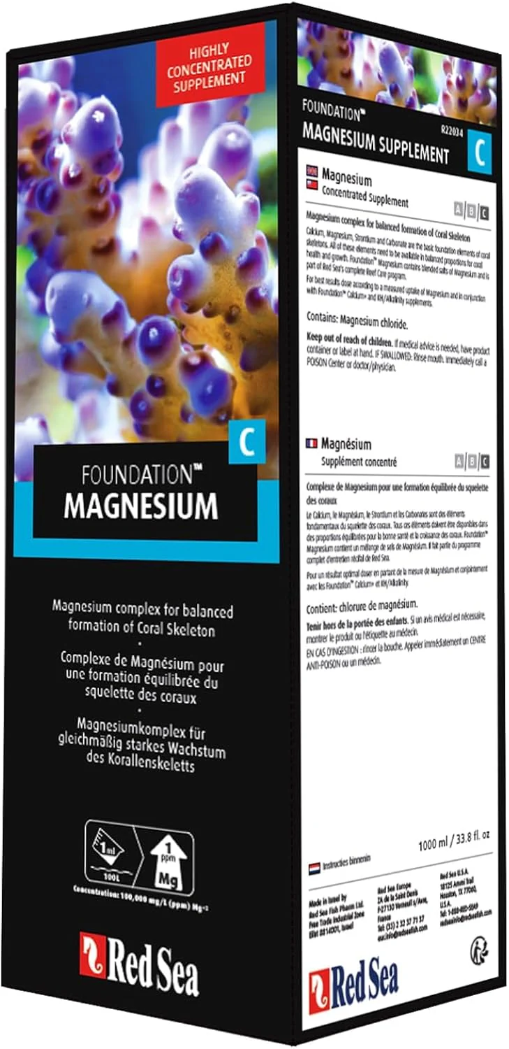 Red Sea Reef Foundation C Magnesium (Mg) Supplement - Maintains Magnesium Balance for Healthy Corals in Marine & Reef Aquariums - Image 2