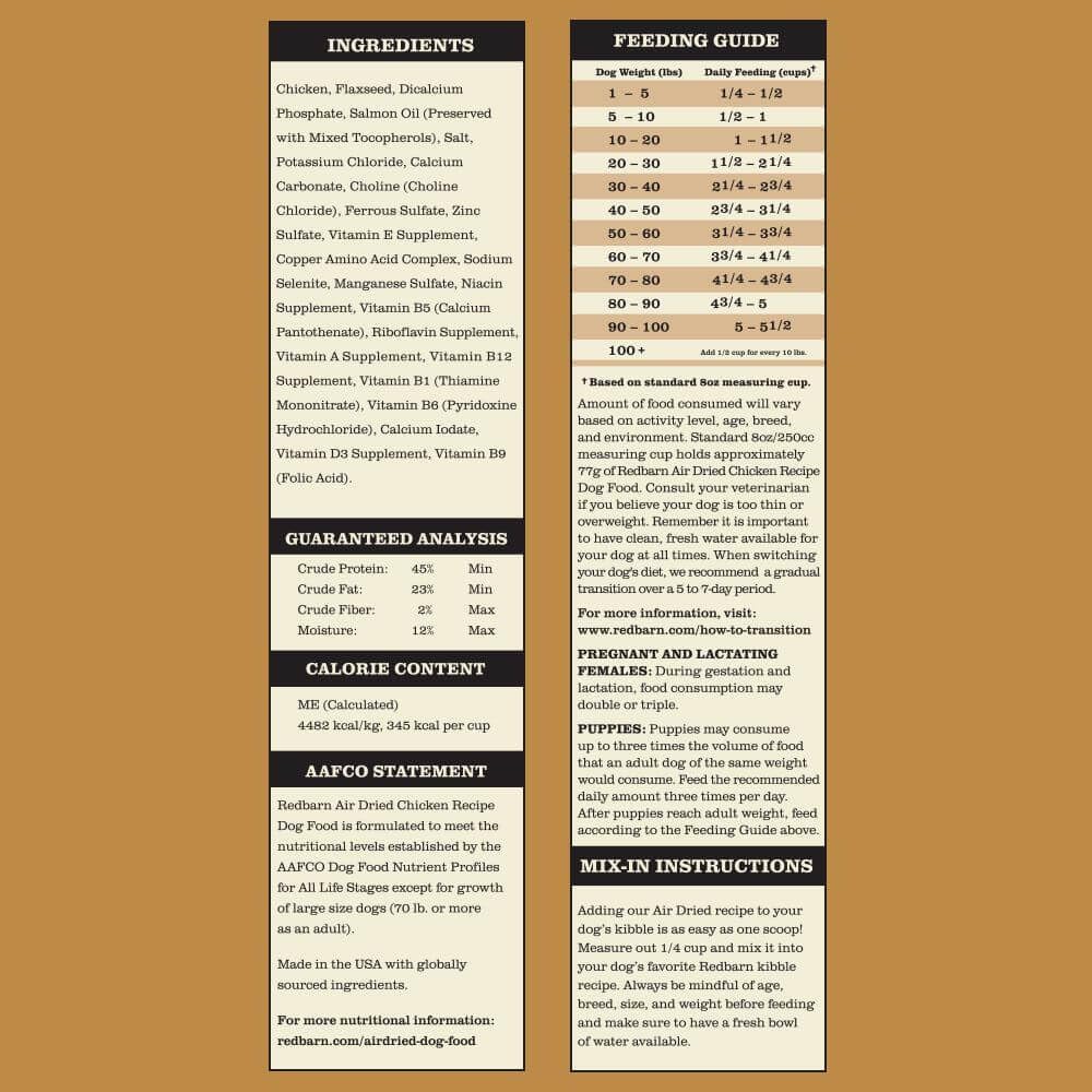 Redbarn Air Dried Chicken Recipe Dog Food 2lb - Image 5