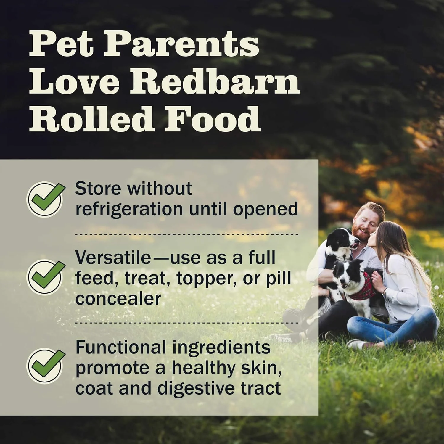 Redbarn Pet Products All-Natural Premium Rolled Dog Food, Beef Recipe - Soft Semi-Moist Wet Formula for High Protein Diet, Training Rewards, & Treat Pill Concealer - Image 3