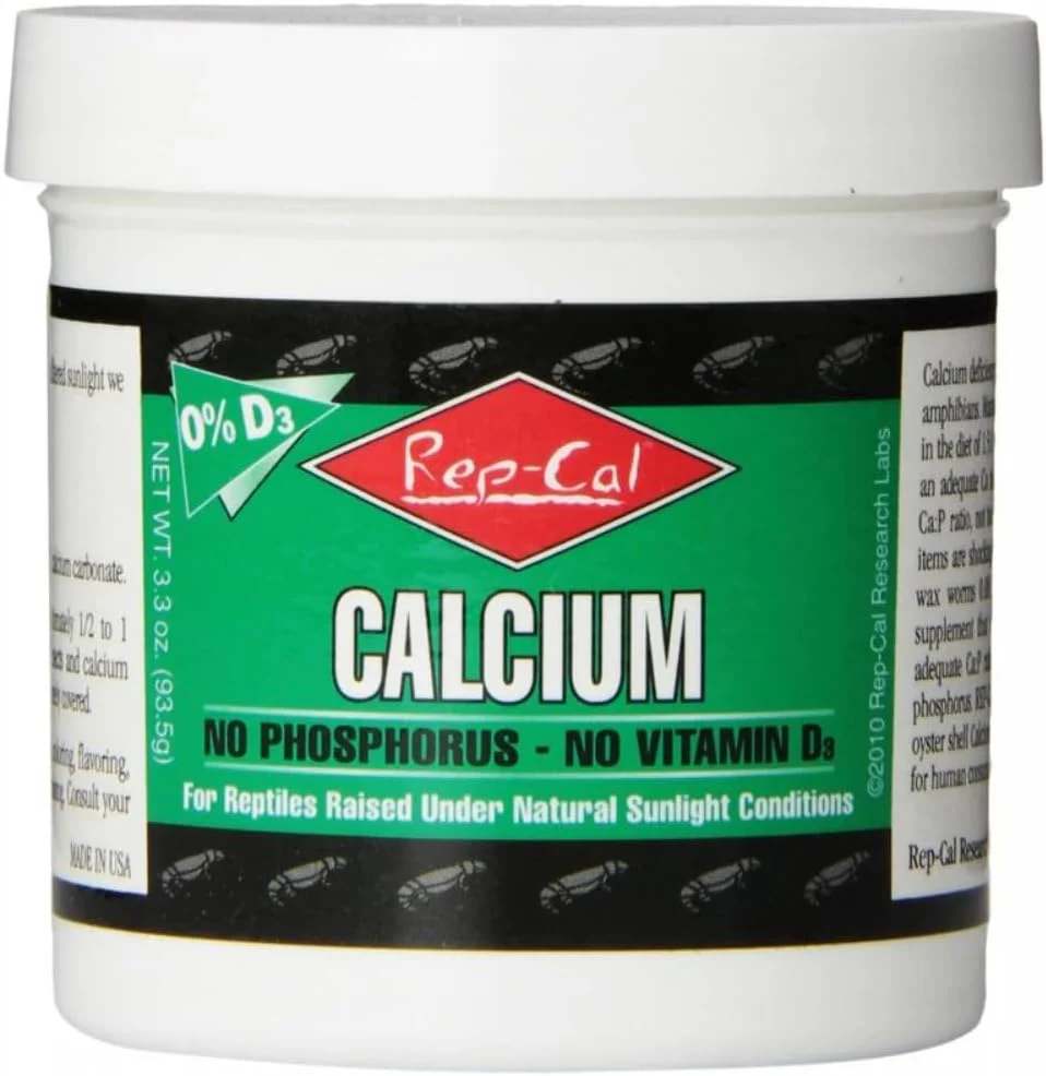 RepCal 0 D3 Calcium No Phosphorus No Vitamin D3 (3.3oz)